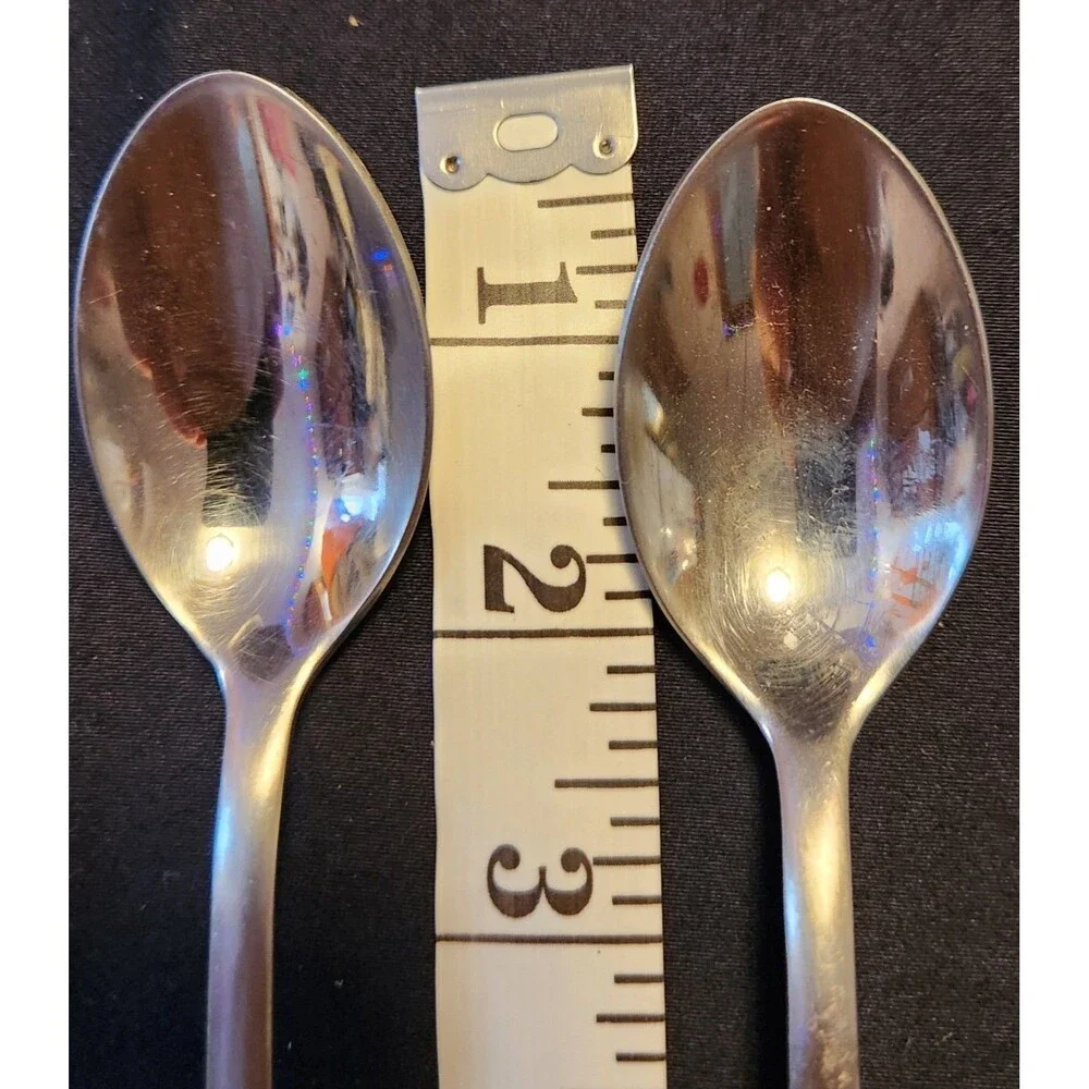 2 Spoons Ginkgo Pineapple flatware REPLACEMENT 8 inches long